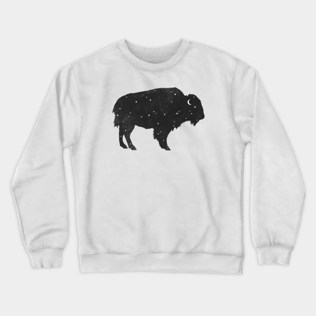 Mystic Buffalo Crewneck Sweatshirt by Terry Fan